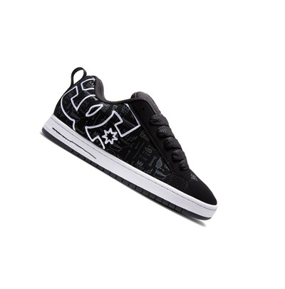DC Basquiat Court Graffik Essentials Panske Čierne | AM1942756