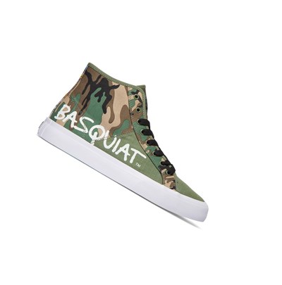 DC Basquiat Manual High-Top Tenisky Panske Čierne Maskacove | XR2874601