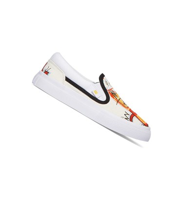 DC Basquiat Manual Slip On Detske Biele Viacfarebný | FE7092354
