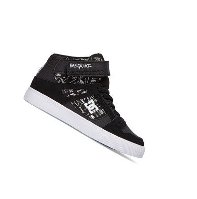 DC Basquiat Pure High-Top Tenisky Detske Čierne | OQ0239741