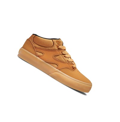 DC Kalis Vulc Stredne Skate Topanky Detske Hnede | VL5810362