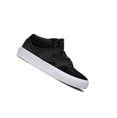 DC Kalis Vulc Stredne Skate Topanky Detske Čierne Biele | ZK3094256