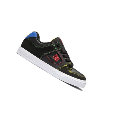 DC Pure Skate Topanky Detske Čierne Viacfarebný | BS2670319
