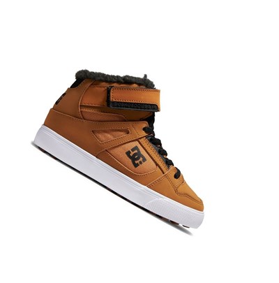 DC Pureized High-Top Boots Essentials Detske Hnede | JE3651879