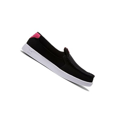 DC Villain Slip On Damske Čierne Ruzove | PT7046982